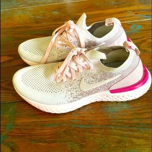 Size 8 - Nike Epic React Flyknit Pearl Pink 2018 - AQ0067-600